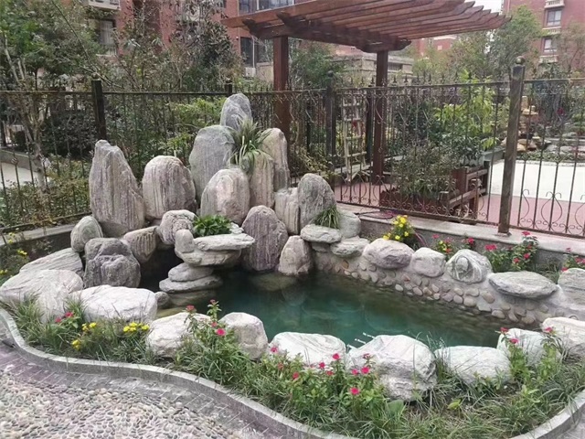 章丘家庭庭院水景设计
